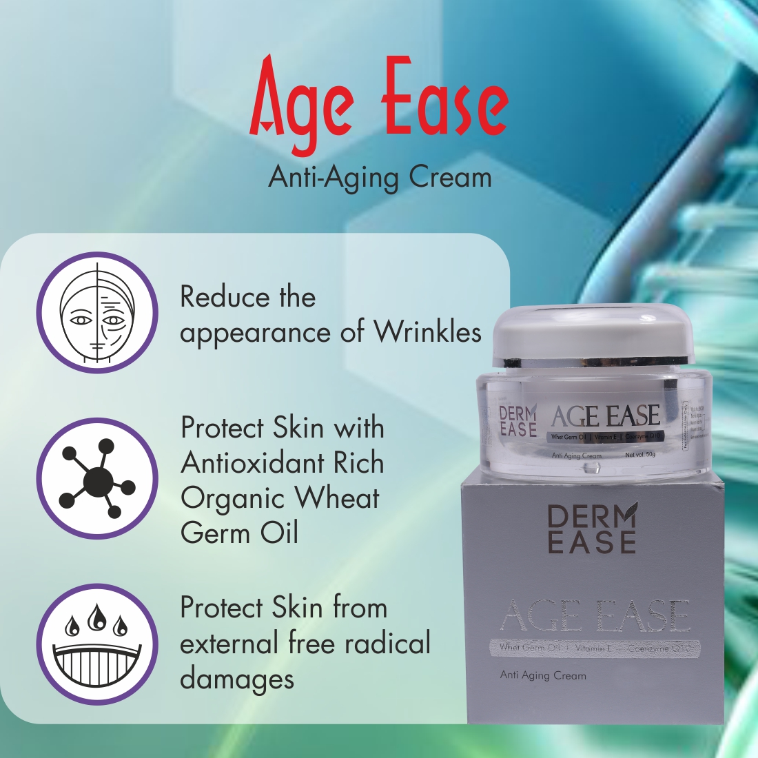 DERM EASE Age Ease Anti Aging Cream Combo